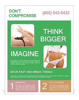 Black Female Bikini Flyer Template Design ID 0000063710