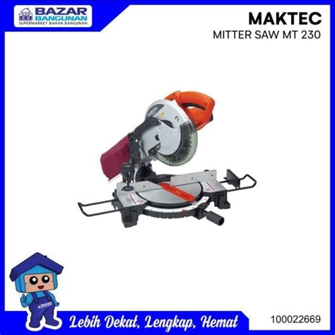 Jual MESIN GERGAJI POTONG BESI ALUMINIUM MITER SAW MAKTEC MT 230