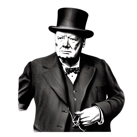 Winston Churchill 4k Portrait Photograph · Creative Fabrica