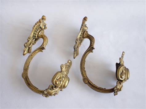 Antique Pair Of Brass Curtain Tie Backs At 1stdibs Antique Brass