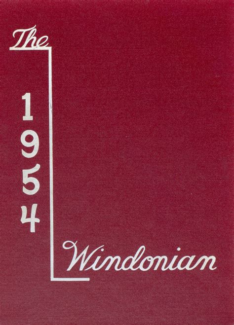 1954 yearbook from Windham High School from Windham, Maine