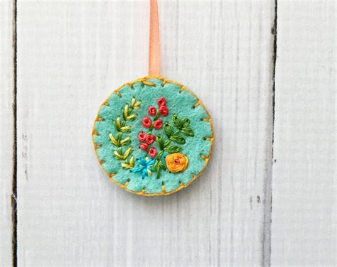 Hand Embroidered Felt Bookmark Gift Under Ribbon Bookmark Book Club