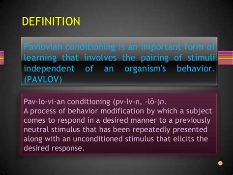 Principles of pavlovian conditioning