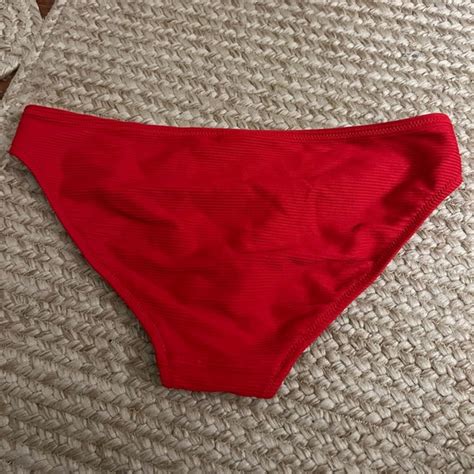 Swim Red Bikini Bottoms Poshmark