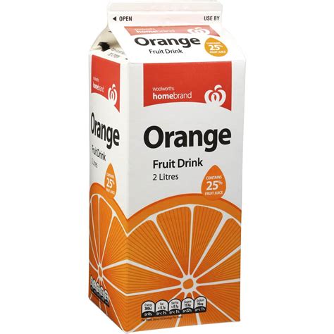 Homebrand Orange Fruit Drink 2l Woolworths