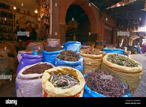 Herbs And Spices Medina Marrakech Souk Unesco World Heritage Site