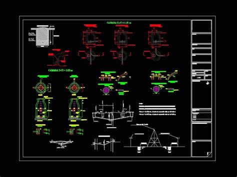 Detalle De Camara De Inspeccion De Alcantarillado O Agua En AutoCAD