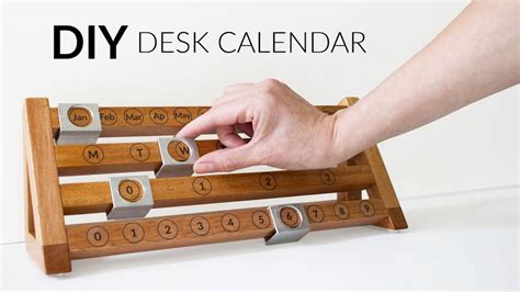 DIY Wood Desk Calendar EASY How To Woodworking Project YouTube