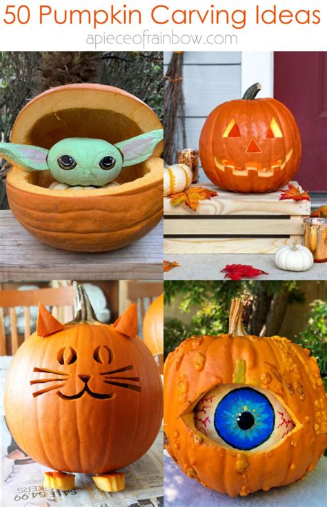 Best Easy Pumpkin Carving Ideas Designs A Piece Of Rainbow