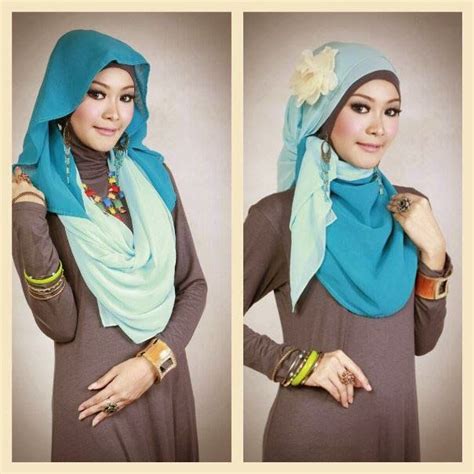 Pin On Hijab Fashion Instant Instan Hodie Rainbow Inner Cross Attached