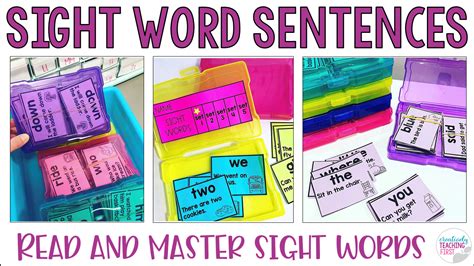 Sight Words in Sentences — Creatively Teaching First