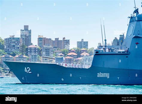 Hmas Sydney V A Ddg Guided Missile Destroyer Stationary In Sydney