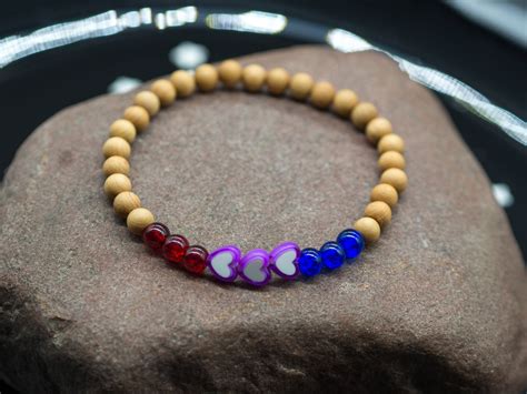 Lgbtq Pride Bisexual Pride Bracelet Bisexual Bracelets Etsy