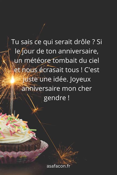 V Ux De Joyeux Anniversaire Pour Mon Gendre Avec Humour