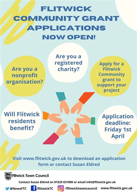 Flitwick Community Grant Applications Now Open - Flitwick Town Council