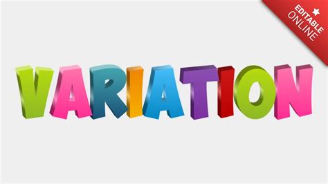 variation text effect generator textstudio