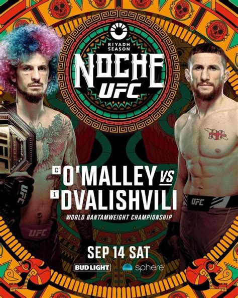 Noche Ufc Sean O Malley Vs Merab Dvalishvili Fight Card Betting