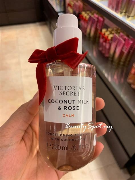 Victorias Secret Natural Beauty Conditioning Body Oil Coconut And Milk