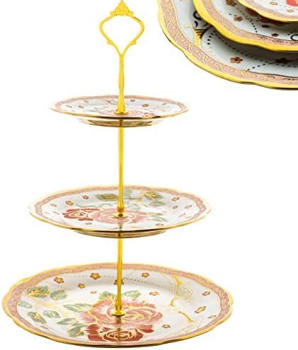 3 Tier Glass Cake Stand Afternoon Tea Wedding Plates Party Tableware