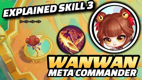 GUIDE TUTORIAL WANWAN SKILL 3 New Meta Commander MLBB MAGIC CHESS