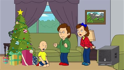 Caillou Gets Grounded On Christmas Youtube