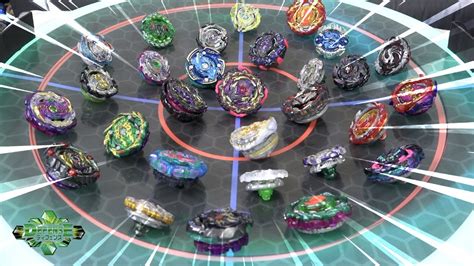 All Defense Type Beyblades Season 1 7 Epic Battle In Anime Stadium Beyblade Burst Youtube