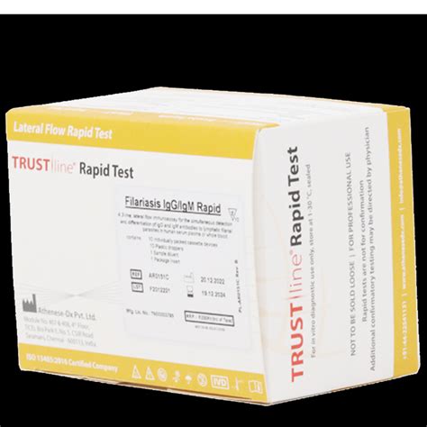 Filariasis IgG IgM Rapid Test 10 Nos Pack