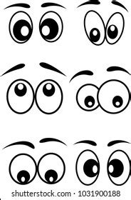 Cartoon Eyes Icons Set Vector Design Stock Vector Royalty Free