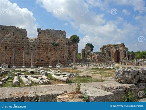 Remains Of Ancient Roman City Stock Photo Image Of Greek Grand 22571972