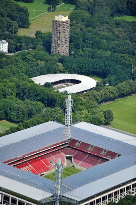 Luftbild Köln Blick Auf Das Rhein Energie Stadion Die