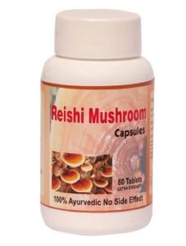 Reishi Mushroom Capsules Ingredients: Herbal at Best Price in Faridabad ...