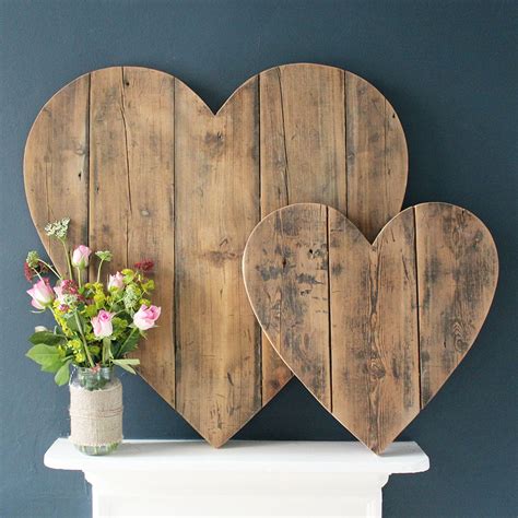 Oversized Handmade Reclaimed Wooden Heart By Rubyrhino1 On Etsy £75 00