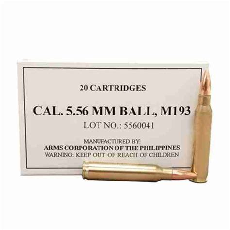 Armscor 5 56 NATO M193 55 Grain FMJ 1000 Rounds Case GunRun