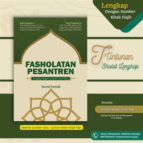 Jual Buku Tuntunan Sholat Lengkap Fasholatan Pesantren Lengkap Dengan