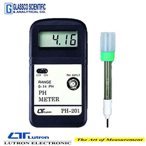 Ph Meter Ph 201 Lutron Made In Taiwan Glassco Scientific And Analytical Company