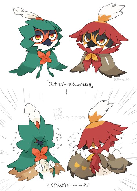 Decidueye And Hisuian Decidueye Pokemon Drawn By Hidane Natsume Hdn