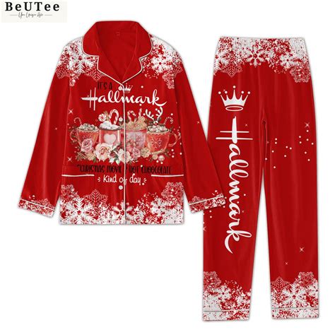 Hallmark Christmas Movie And Hot Chocolate Winter Pajamas Set Beuteeshop