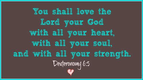 Verse of the Day - Deuteronomy 6:5 KJV - Highland Park Baptist Church - Lenoir City, Tennessee