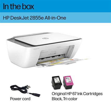 Hp Deskjet E Wireless All In One Inkjet Printer With Months Of