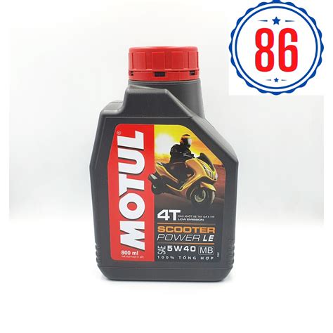 Nhớt tổng hợp 100 MOtul Scooter Power Le 5W40 cho xe tay ga Shopee