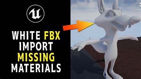 Fix White Missing Textures On FBX Import In UE5 1 Unreal Engine YouTube