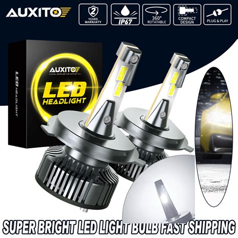 X Auxito H Hb Led Headlight Kit Conversion Globes Bulb Hi Lo