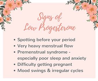 7 Signs Of Low Progesterone Tips For Hormone Balance