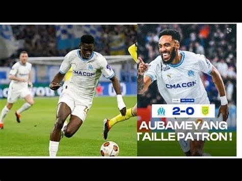 L Om Encha Ne En Ligue Contre Nantes Aubameyang Et Sarr En