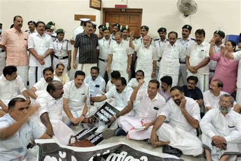 Ruckus In Kerala Assembly As Oppn Protests At Speakers Office