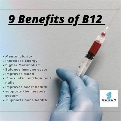 Benefits Of Vitamin B12 Injection Renuvenate Improve Heart Health Health Boost Health And