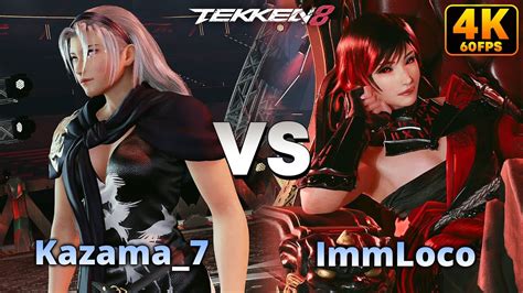 Tekken Kazama Jun Vs Immloco Reina Ranked Matches K Fps