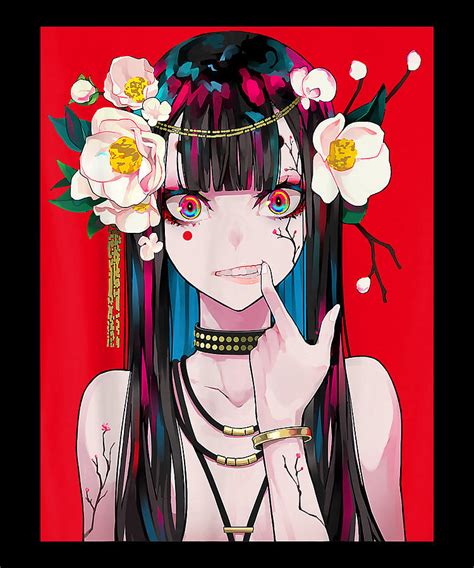 Anime Girl Waifu Japanese Aesthetic Kawaii Otaku Drawing By Dnt Prints