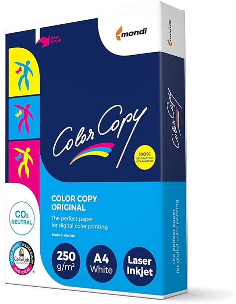 Mondi Color Copy Papier DIN A4 250 G Qm 125 Blatt Amazon De