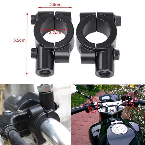 Zong Motorcycle Handlebar Mirror Mount 8mm 10mm Clamp Rear View Mirror